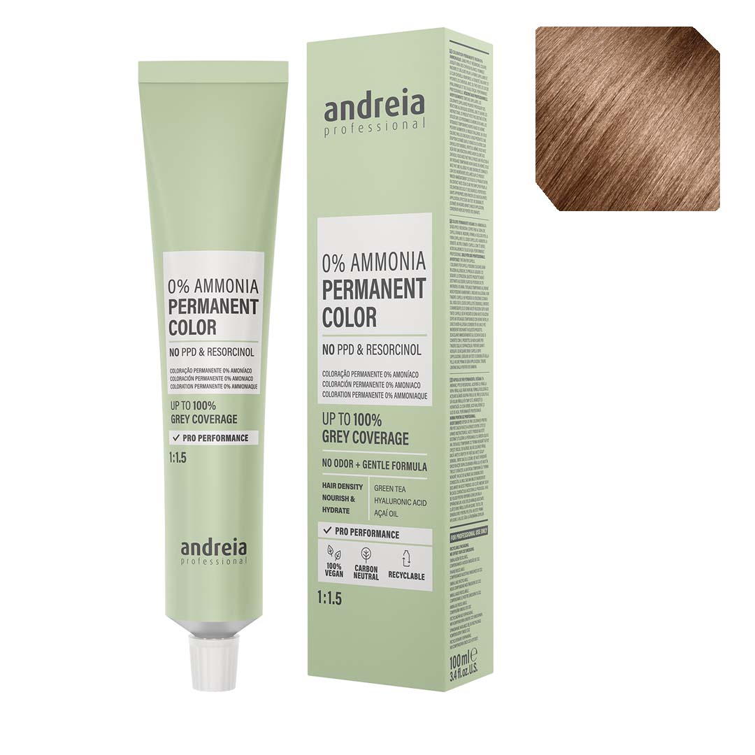Andreia Vegan 0% Ammonia coloração permanente nº 7.3