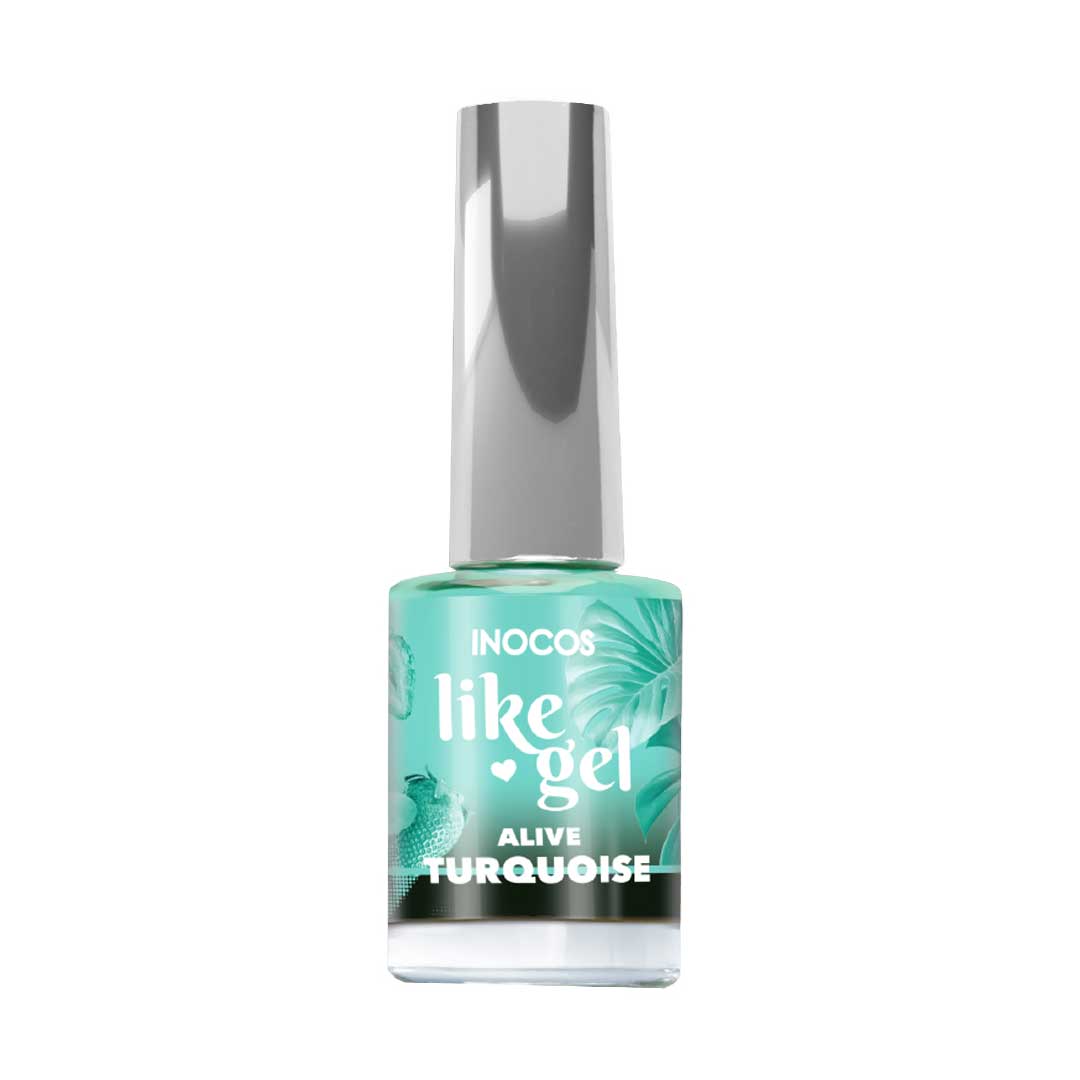 Inocos Like Gel esmalte de uñas efecto gel alive turquesa