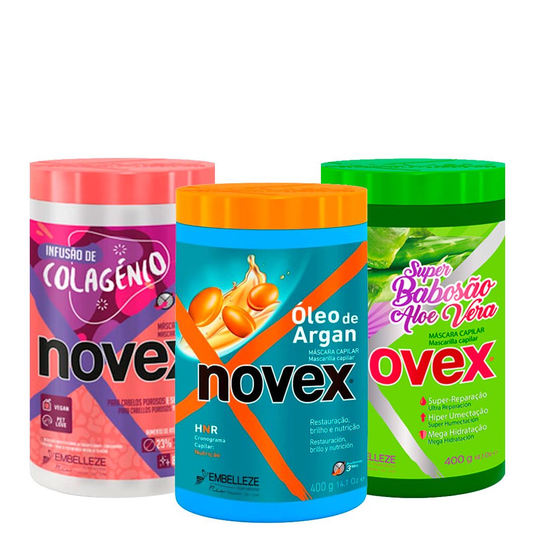 Novex Argan kit máscara cronograma