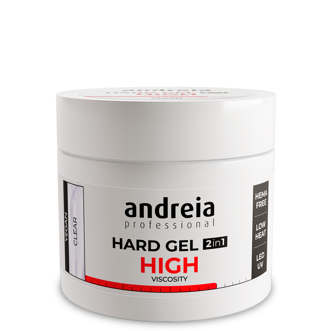 Andreia Hard Gel de construcción de uñas alta viscosidad transparente