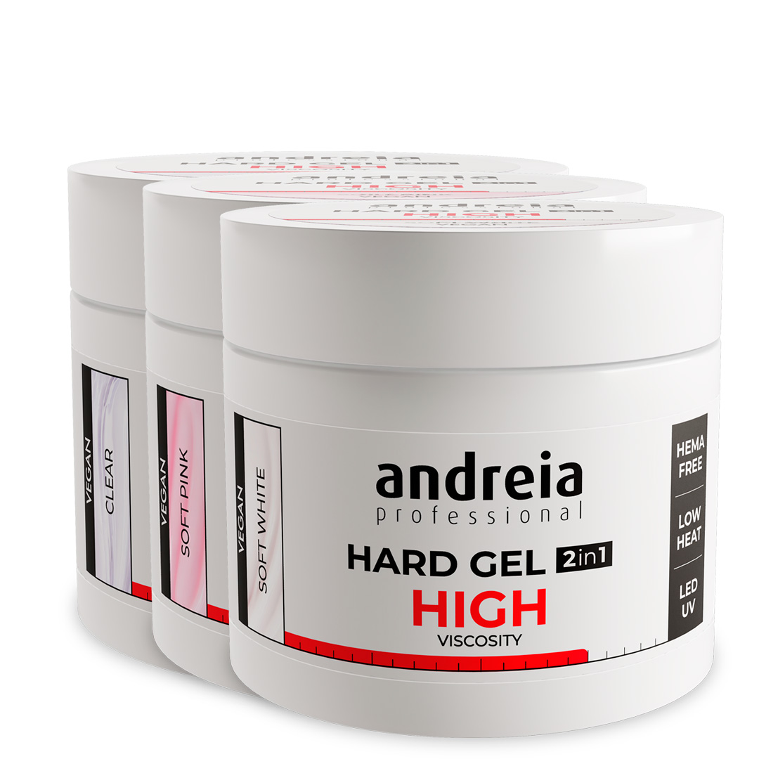 Andreia Hard Gel de construção de unhas alta viscosidade kit