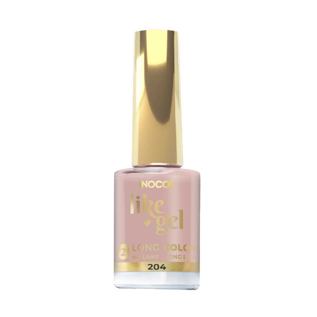 Inocos Like Gel verniz de unhas efeito gel natura lovers t.e. bege leitoso 204